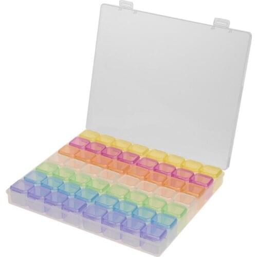 56 Grids 5D DIY Diamond Painting accessories Box Jewelry Boxes Embroidery Crystal Bead Organizer Adjustable Storage Case LG2911