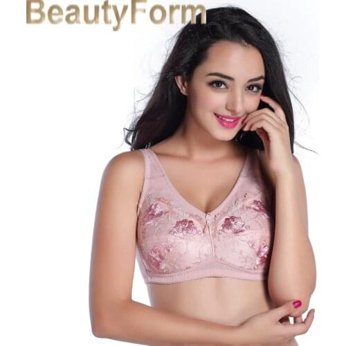 8599Mastectomy Bra Comfort Pocket Bra for Silicone Breast Forms Artificial Breast Cover Brassiere Underwear