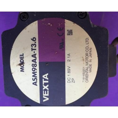 ASM98AA-T3.6 , stepper motor , used in good condition . 80% appearance new , good working , free shipping
