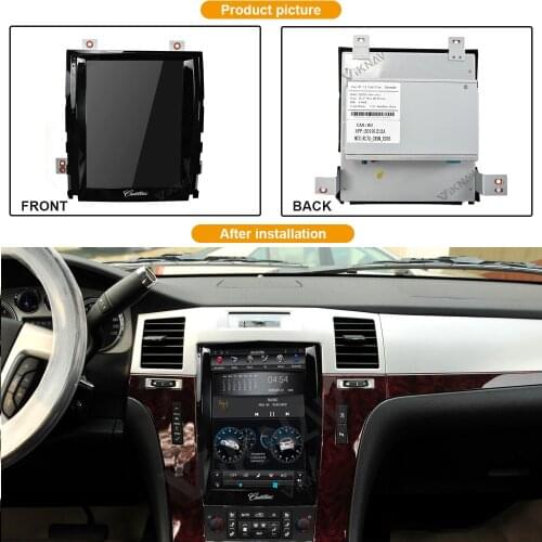 Car radio for cadillac escalade 2007 2008 2009 2010 2011 2012 android auto video player gps navigation vertical screen