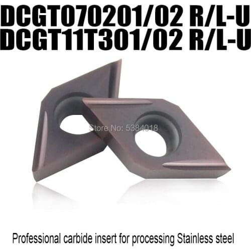 DCGT070201/02 DCGT11T301/02 R/L-U Boring Bar External Turning tool Carbide inserts blade Turning cutting tools Commom steel