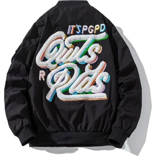 ERENEJIAN Mens Hi Street varsity Baseball Jackets With Embroidery Oversized Hip Hop Letterman Outerwear Tops Plu Size S-4XL