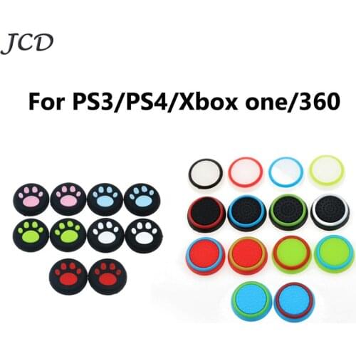 JCD 8pcs Non-slip Silicone Analog Joystick Thumb Grip Caps Cover Cases for Sony PS4 PS3 for Xbox 360 / one