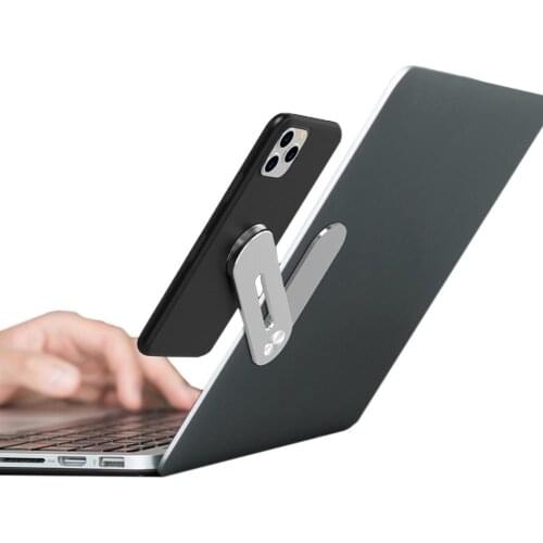 Multi Screen Support Magnetic Laptop Side Mount Connects Mobile Phone Bracket Monitor Display Clip Adjustable Phone Stand Holder