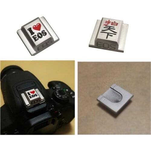 Metal Hot Shoe Cover Cap Hotshoe Adapter for 5D4 5D3 5D2 5DS 5DSR 5D 6D 6D2 7D 7D2 80D 70D 60D 50D Cameras