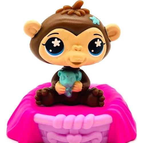 LPSLittle Animal Model Toys Pet Shop Monkey Cat Puppy Old Toys Action Figures Kids toys Children gift Free Shipping