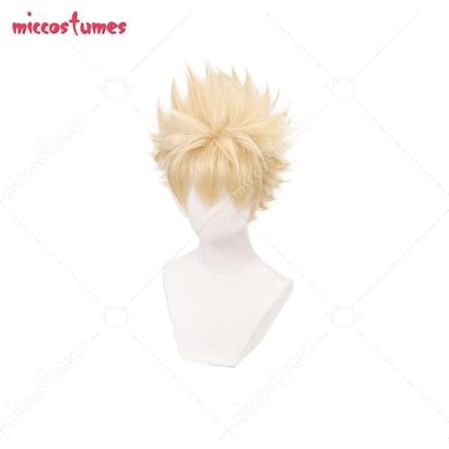 My Hero Academia Bakugou Katsuki Light Flax Cosplay Wig