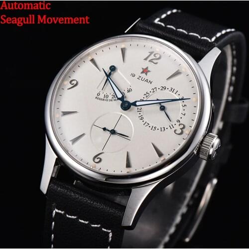 Automatic 1963 40mm Mechanical Mens Watch Luminous Pilot Man Waterproof Automatic Sapphire ST1780 Movement watch men Date Clock