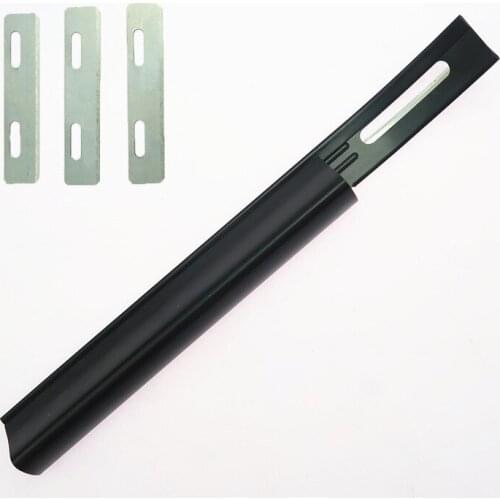 American Style Handmade Leather Carving Thinning Art Tool Skiving Knife Black Metal Replacement Blades Knives Leather Cut