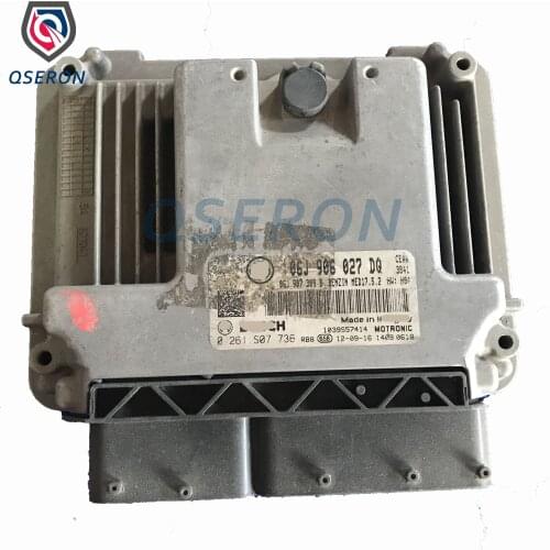 Genuine Auto Car ECU 06J906027DQ Engine Parts Electronic Control Controller Unit Computer Module ECM PCM 0261S07736 For VW Bosch