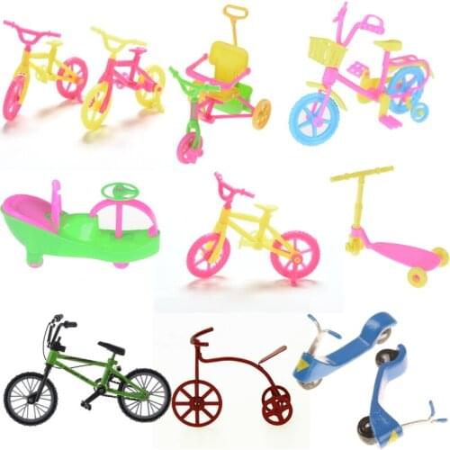 Mixed Style Doll Accessories Bicycle Bike/Scooter Outdoor Sports Toy for Doll Dollhouse Ken Kids Gift Set