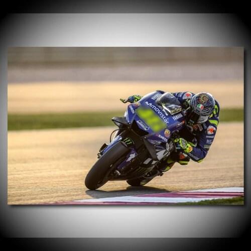 Modern Art Canvas Painting Rossi Yamaha Superbike 2018 Bikes Raceway Wall Picture Posters and Prints for Living Room Decor