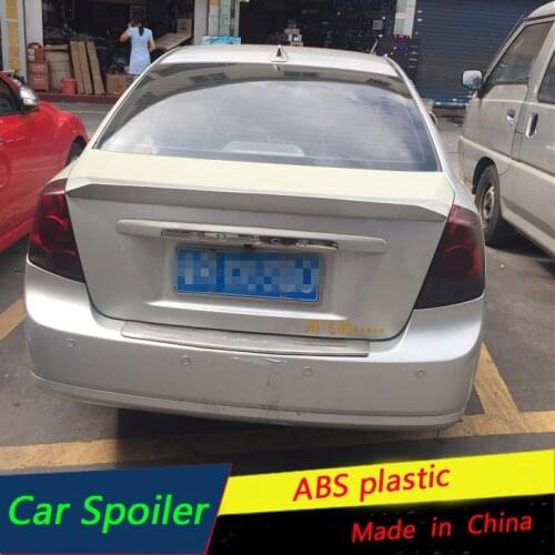 For Buick Excelle Spoiler ABS Material Car Rear Wing Primer Color Rear Spoiler For 2004 2005 2006 2007 Excelle Spoiler sport