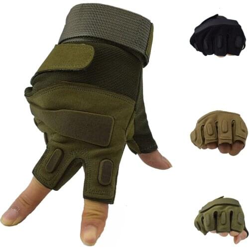 Tactical Army Gloves Half Finger Airsoft Paintball Hunting Sport Gloves Hiking Camping Cycling Fingerless Gloves