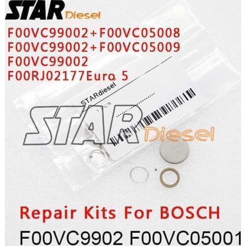 Fuel Injector O-Ring F00VC99002 F00RJ02177 Valve Repair Kits Steel Ball F00VC05001 Ceramic Ball F00VC05009 F00VC05008 For Bosch