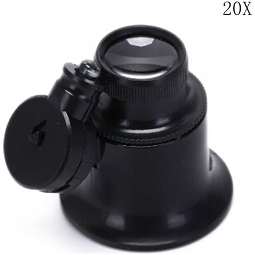 Jewelry LED Light 20x Eye Loupe Magnifier Watchmakers Watch Repair Tool Monocular Glass Magnifier Watch Jewelry Repair Tools