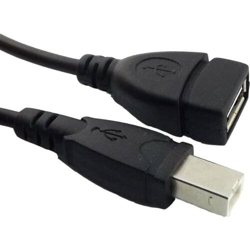 10x USB 2.0 Type B Male to USB 2.0 A Female Jack Scanner Printer Converter Adapter Connector Cable 50cm