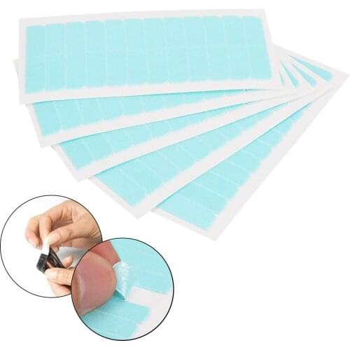 5 Sheets Adhesive Double Sided Hair Tape Traceless Water-proof Hair Tapes Styling Tools for Wig Human Hair Extensions