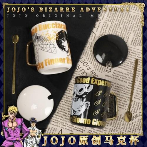 Anime JOJOS BIZARRE ADVENTURE Golden Wind Stardust Crusaders MUG CUPs Bruno Bucciarati COFFEE CUP Gift Cosplay Prop Gift