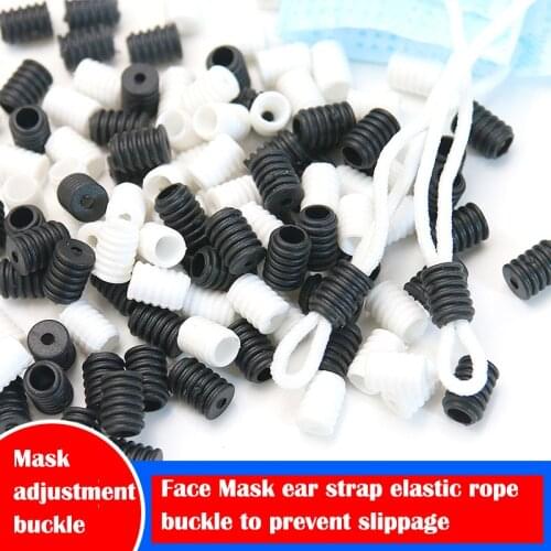 Face Mask adjustment buckle PVC silicone mask ear strap elastic band rope buckle to prevent slippage adjustment buckle