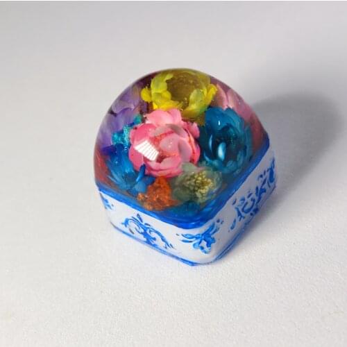 For Cherry Mx Switch Mechanical keyboard personalized resin keycap flower Design keycap