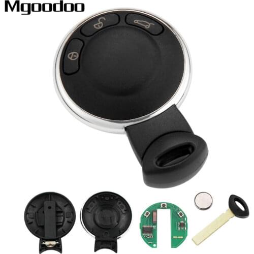 Mgoodoo 3 Buttons 315MHz 868MHz Smart Remote Key Keyless For BMW Mini Cooper 2009-2014 with ID46 PCF7952 Chip Insert Uncut Blade