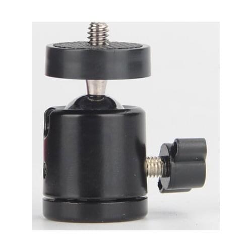 Mini Ball Head 1/4" Mount for Camera Tripod for SB800 SB900 580EX II vidicon Flash phone holder