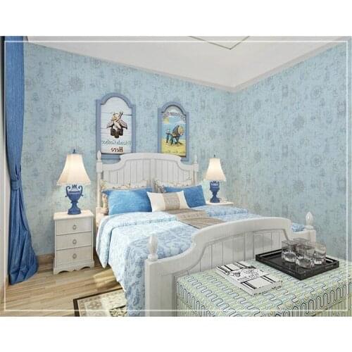 Beibehang Mediterranean Retro World Maritime Map Nonwovens Boys Girls Bedroom Office Living Room papel de parede 3d Wallpaper