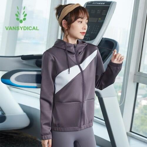 Autumn Winter Fitness Sports Hoodies Women Zipper Running Yoga Gym Jackets Long Sleeve Windproof Workout Training Outerwear Tops