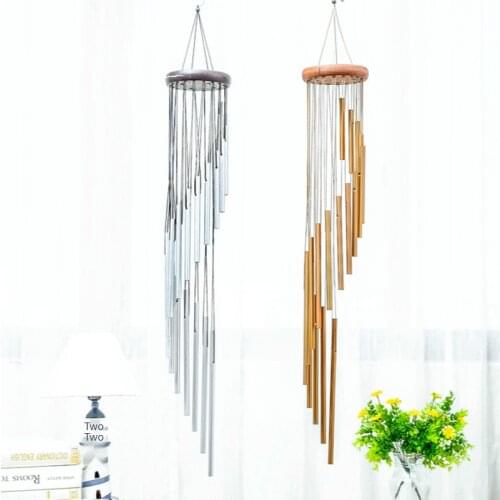 Personalized Creative Metal Wind Chime Music Wind Chimes Rotating Multi-Syllable Spiral Wind Chimes Music Wind Chimes 18 Tube