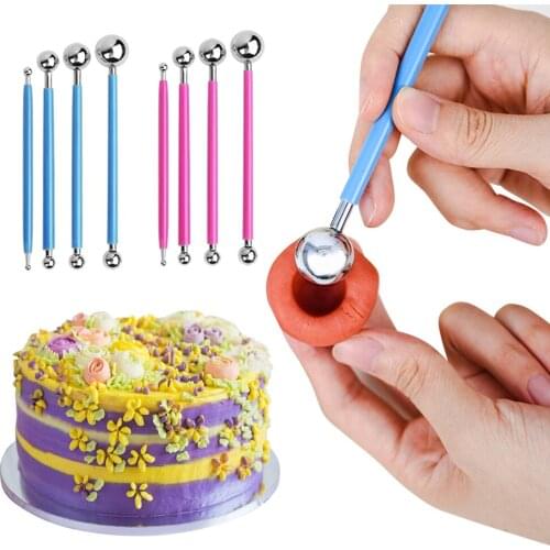 Professional DIY Stainless Steel Polymer Clay Tools Tool Sculpture Tools Toys For Clay Carving Molding Ball Stylus Stick Carving