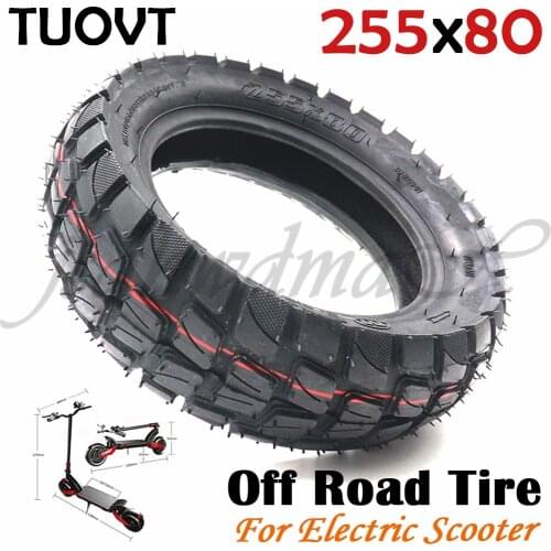 TUOVT Speedual Grace 10 Zero 10X Kugoo M4 Pro Tire 10x3 Inch Off-Road Inner Outer Tire 255x80 Tire Electric Scooter 80/65-6