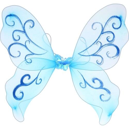 Fairy Princess Party Butterfly Wing For Girls Dress up Kid Halloween Costume