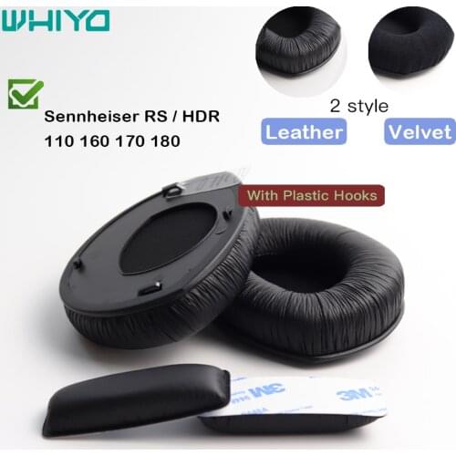 Whiyo Replacement EarPads With Plastic Hooks for Sennheiser RS110 RS160 RS170 RS180 HDR160 HDR170 HDR180 Cushion Cover Ear pads