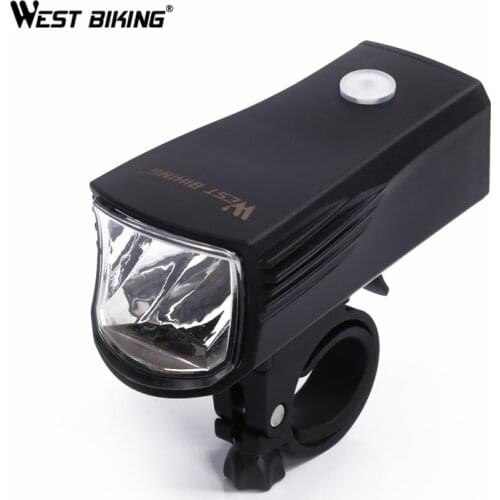 WEST BIKING USB Rechargeable Bike Light Front Handlebar Cycling Led Lights Flashlight Torch Headlight Handlebar Bicycle Lights
