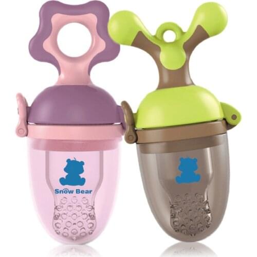 Big Size Nipple Type Baby biting training device Baby Food bite bag Fruit Chewing Apparatus Fit More than 5 Months Baby G0021
