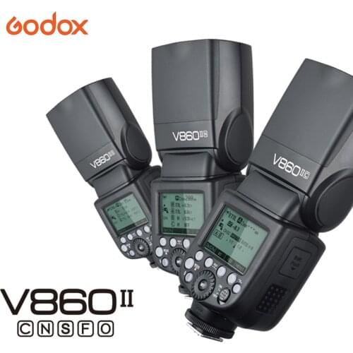 Godox V860II Camera Flash GN60 HSS TTL Speedlite Flash Light For Canon Nikon Sony Olympus Fujifilm Fuji Camera V860II-S/N/C/F/O