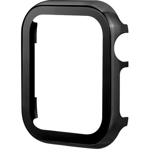 Bright Aluminum Protective Case Glass Protective Film for Apple Watch 40mm 44mm 38MM 42MM Shell Cover Iwatch Series 6 SE 5 4 3 2