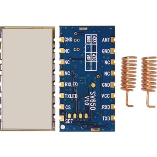 2PCS 915MHz RS485 Interface Transceiver SV650 Module RF Wireless Communication 27dBm 3Km Long Range