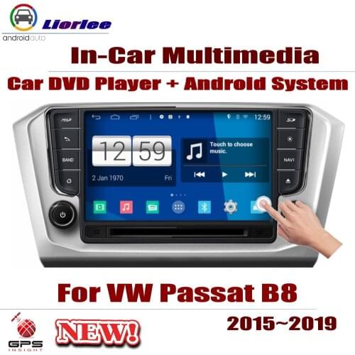 For VW Passat B8 GT GTE 2015-2019 Car Android DVD GPS Player Navigation System HD Screen Radio Multimedia