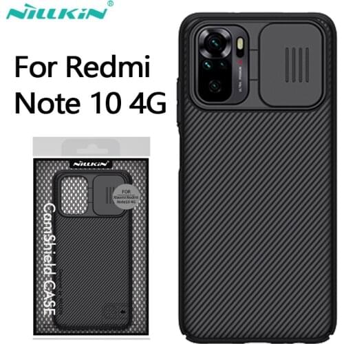 For Redmi Note 10 4G Case NILLKIN CamShield Slide Camera Lens Protection Back Cover for Xiaomi Redmi Note 9 9S 9T Pro Max