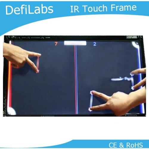 DefiLabs 10 touch points 65 inch Screen Frame/ Panel for Interactive advertising