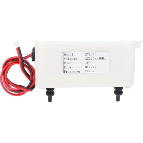 4W 6‑8L/min 15‑25kpa AC220V/DC4V Electric pressure switch air pneumatic fitting ZYA680 Mini Air Pump Ultra Mute