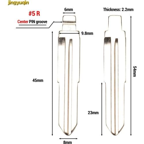 Jingyuqin 10pcs Flip Remote Car Key Blank Uncut For Toyota Camry Corolla Highlander Vios Scion TOY40/41/43/47/48 Blade