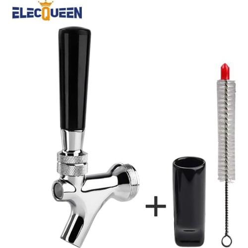 Beer Tap,Home Brewing Draft Beer Faucet Chrome Polished Construction American Standard Kegerator Keg Spout with Sanitary Cover