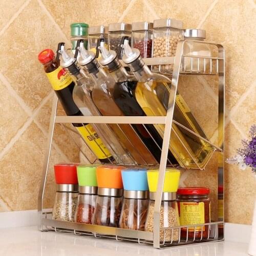 Kitchen storage seasoning Rack Kitchen Furniture cross border seasoning rack