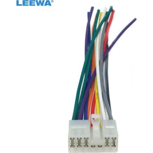 LEEWA Car Audio Radio 12pin Male Plug Connector Wire Harness Adapter For Suzuki Wagon R Audio CD Player Wiring #CA6447