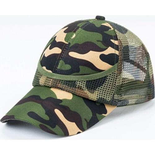 Summer Camp Childrens Camouflage Hat Boys Baseball Cap Mesh Eylet Trucker Cap Army Green Adjustable Size 3 to 8 Years