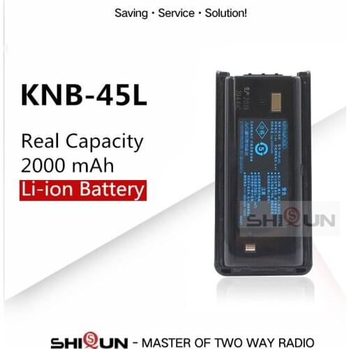 DC 7.4V 2000mAh Li-ion Battery KNB-45L Compatible with NX-340 TK-2202 TK-2200 TK-2206 TK-2207 TK-2212 TK-3217 TK-3306 TK-3307