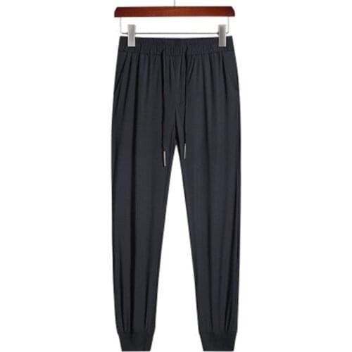 Men mesh quick-drying pure color fitness ankle pants men leisure elastic waist harlan street pants and mast yards sweatpants